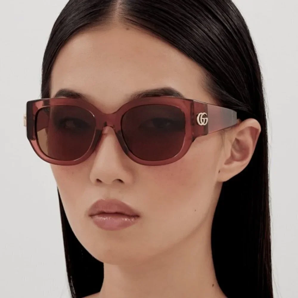 NWT Gucci GG1599SA-003 Red Cat Eye 52mm Sunglasses